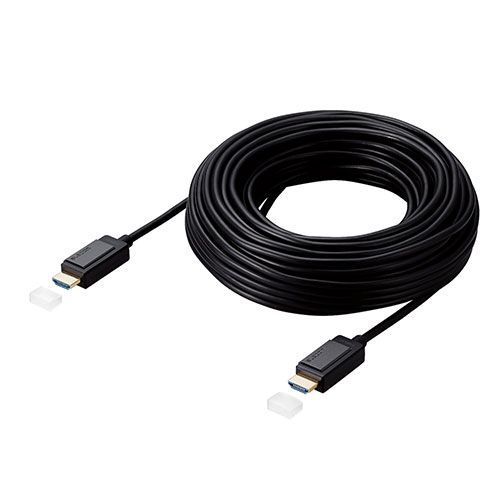 エレコム 長尺HDMIケーブル アクティブオプティカル 4K対応 無給電タイプ 20m DH-HDLOA20BK