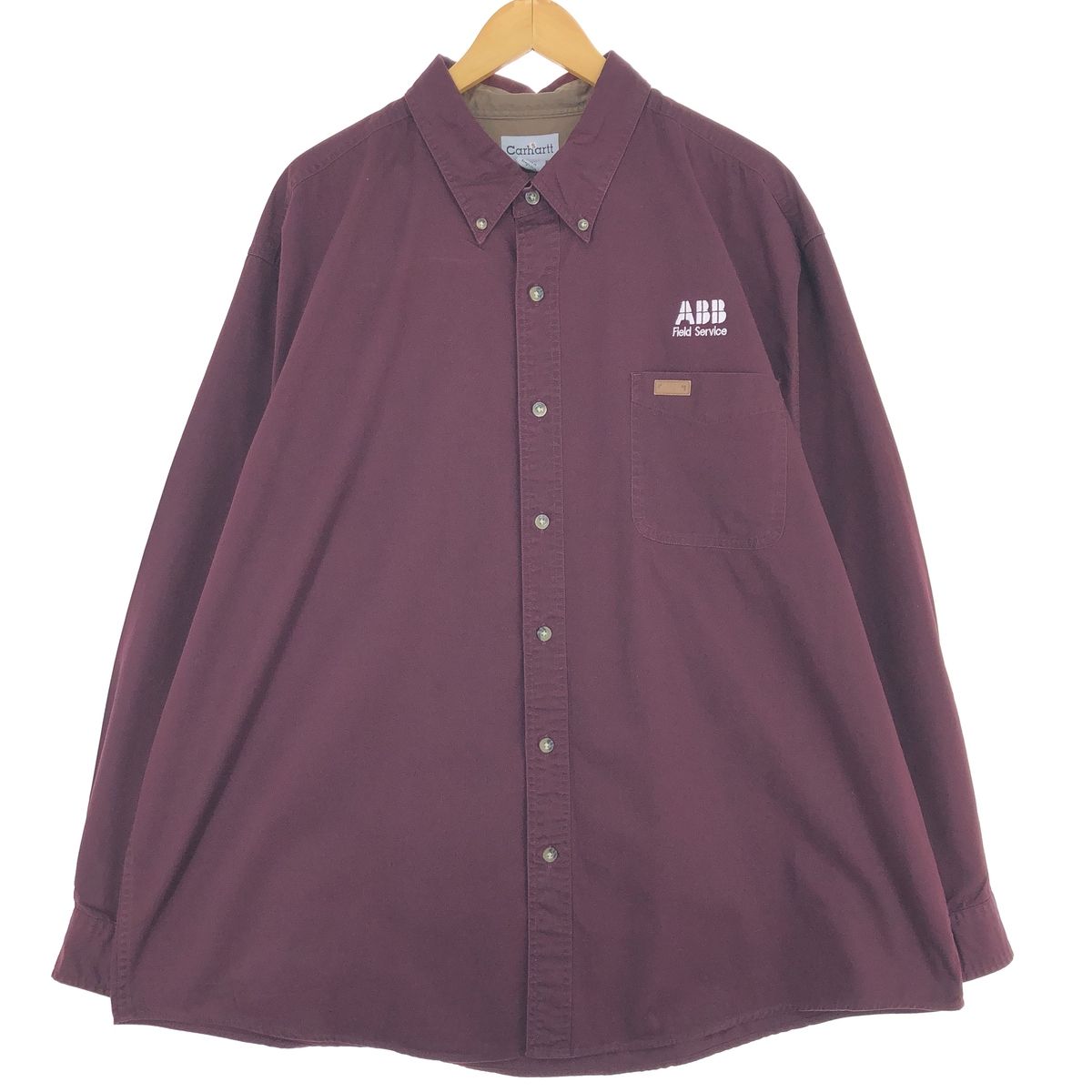 古着 カーハート Carhartt 長袖 ボタンダウンシャツ メンズXXL/eaa425287