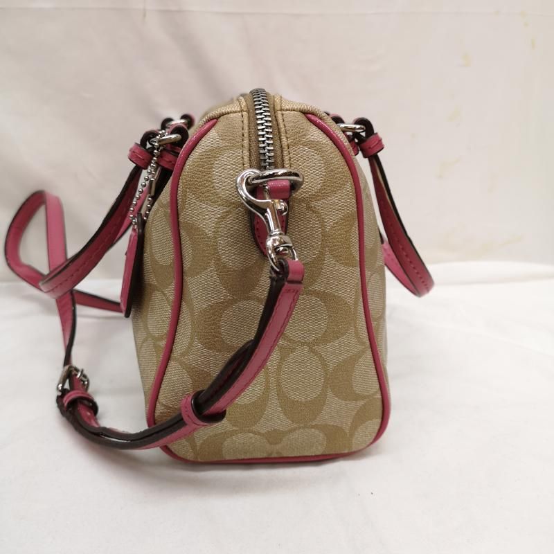 COACH コーチ ボストンバッグ 2WAY ミニダッフル バッグ PVC