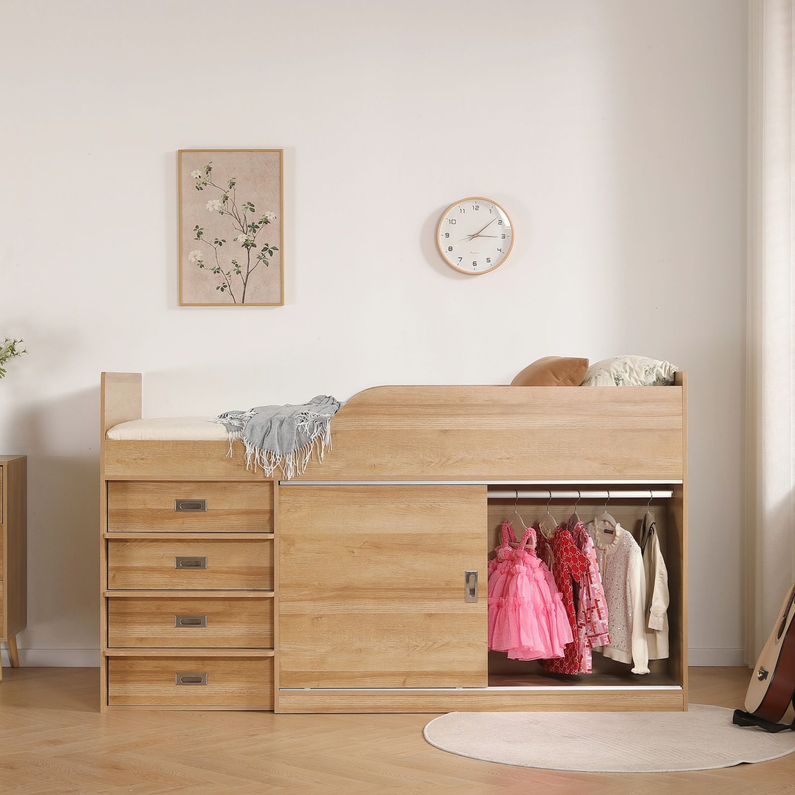 【マット付き】システムベッド ロフトベッド S 木製 高さ115cm シングル 81kFWNQk3WL._UF894,1000_QL80_.jpg