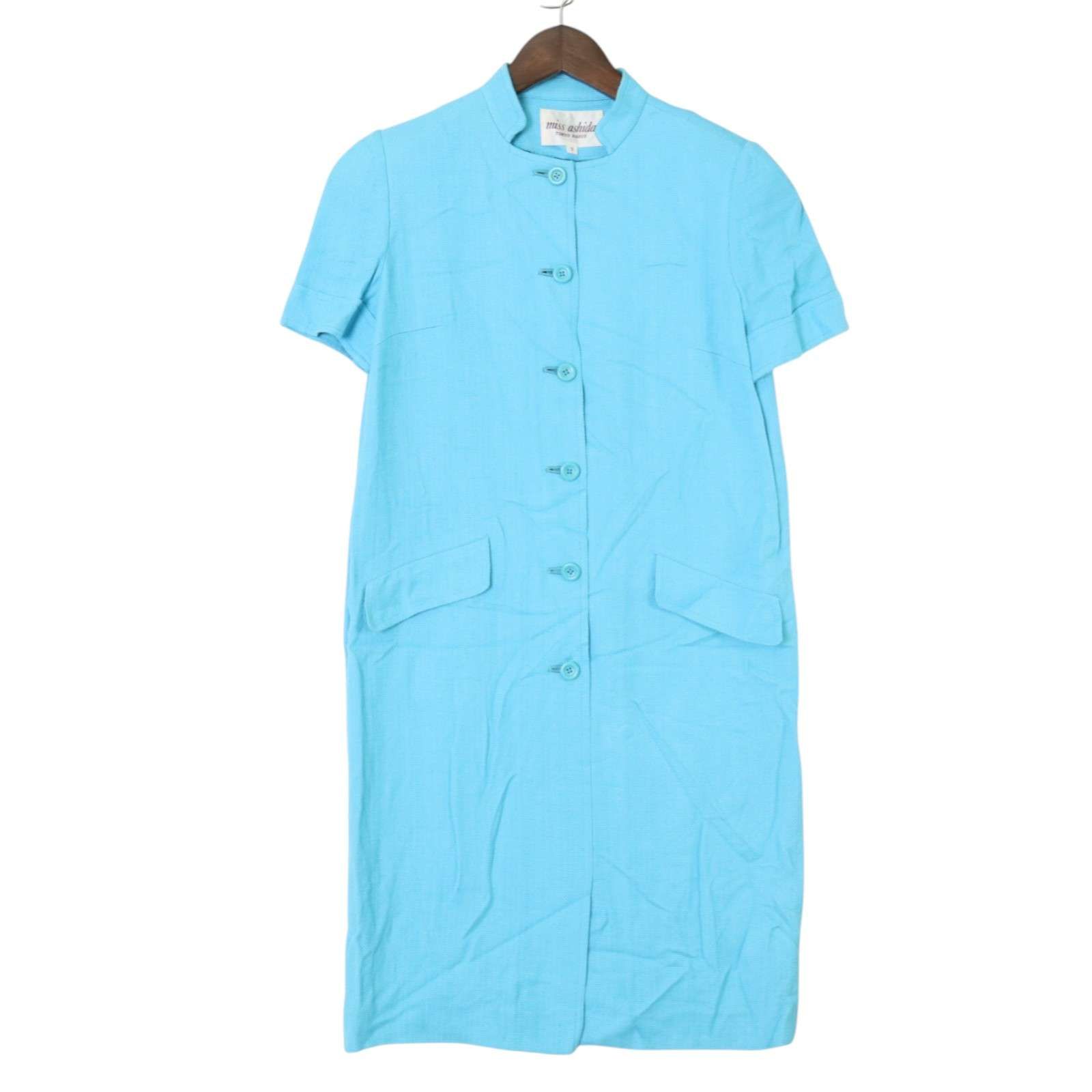新品タグ付 miss ashida ミスアシダ ワンピース 元￥78,750 春 miss ashida ミスアシダ 春夏☆ レーヨン100% シャツ ワンピース