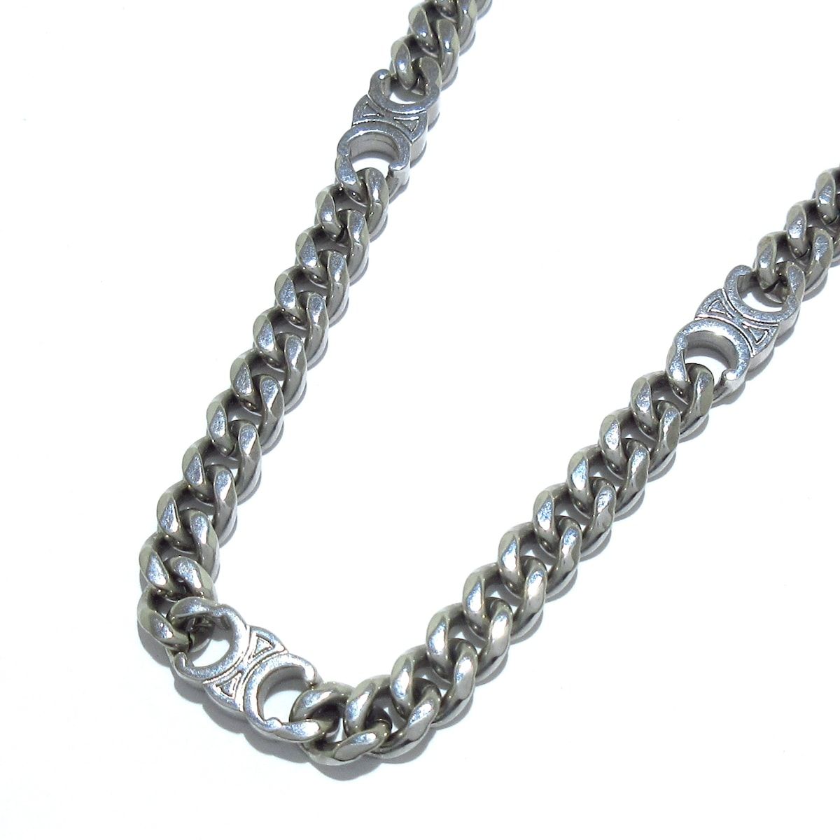 CELINE トリオンフ　シルバーチェーンネックレス メンズ セリーヌ(CELINE) トリオンフ ネックレス シルバー