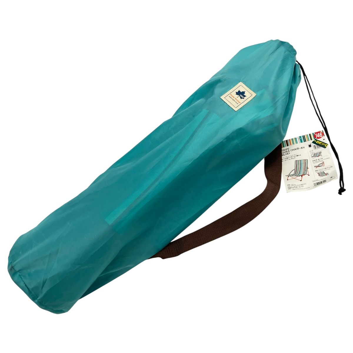 LOGOS あぐらチェア AH ブルー ストライプ アウトドア用品 ロゴス N10470612