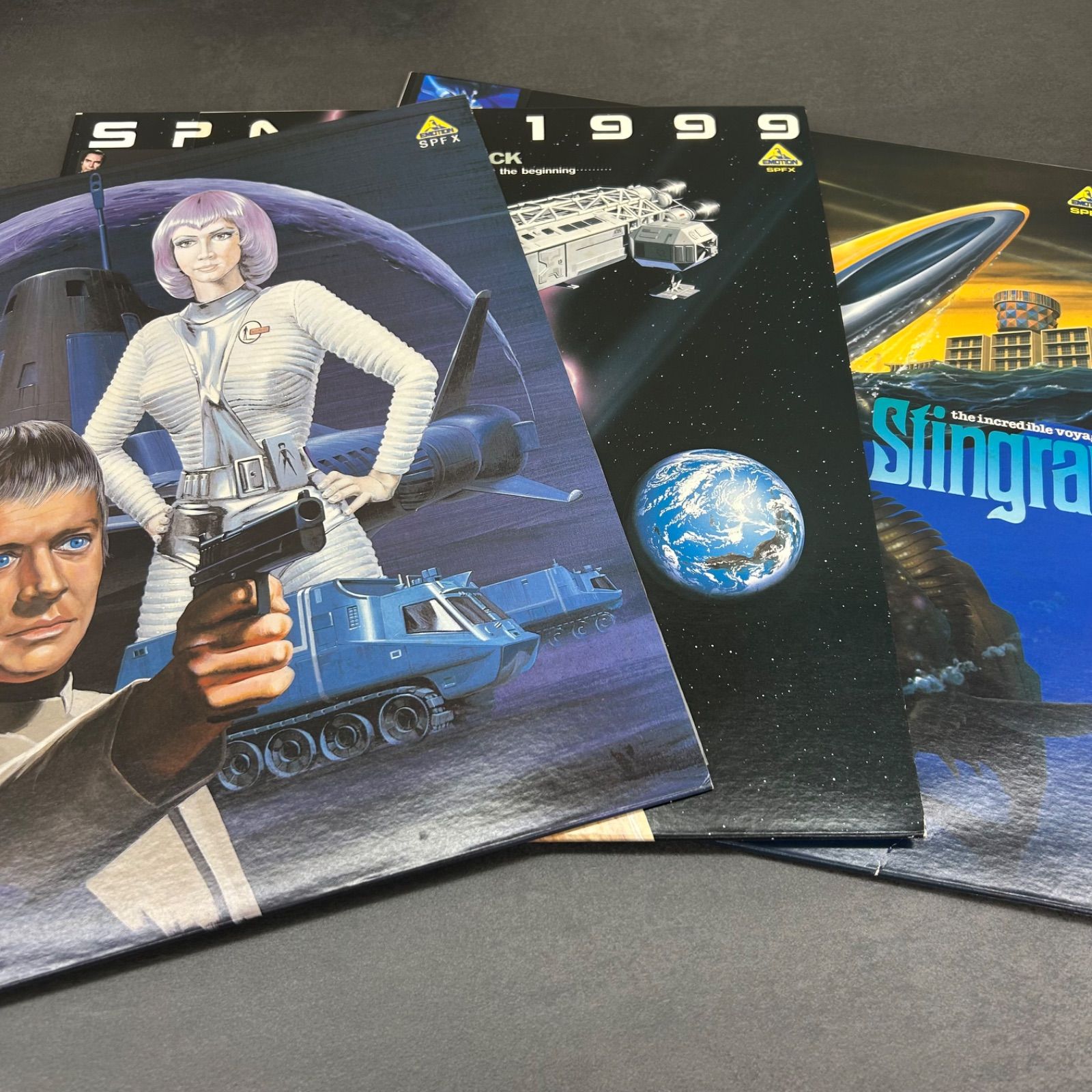 ■アメリカンヴィンテージトイ【エイリアン水鉄砲】未開封 LD3枚セット◇謎の円盤UFO / SPACE:1999 / 海底大戦争STINGRAY