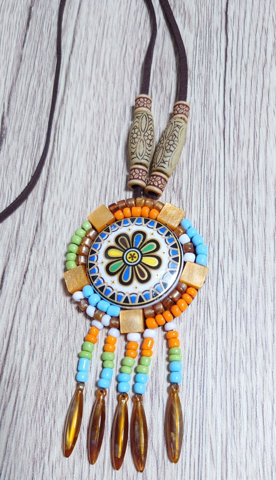 エスニックレディースネックレス✨️新品 ネックレス ボヘミアン