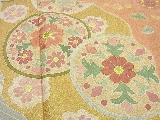 平和屋1□極上 京友禅の第一人者 松井青々 訪問着 駒刺繍 道長花文 ...