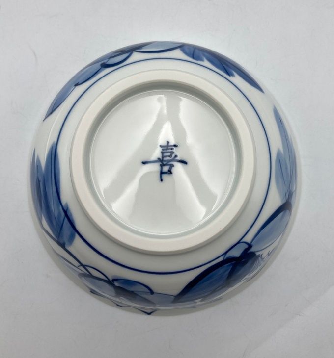 宮川喜吉 染付 牡丹紋 鉢 中古 D4 - メルカリ
