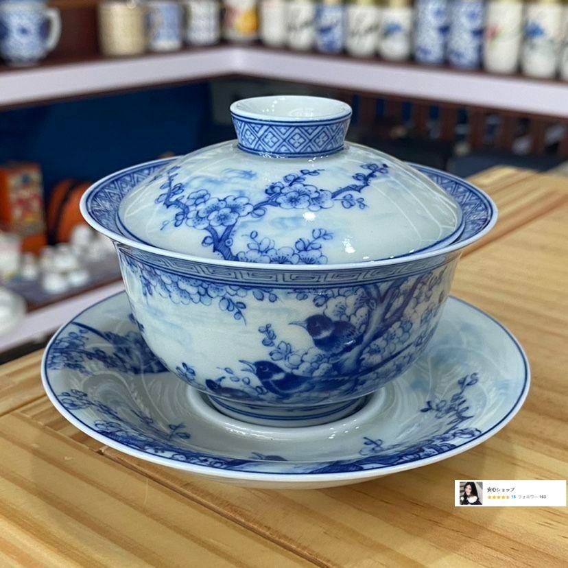 景徳鎮 青花喜上眉梢三才蓋碗 茶碗 煎茶器 未使用品 景徳鎮 青花喜上眉梢三才蓋碗 茶碗 煎茶器 未使用品 - メルカリ