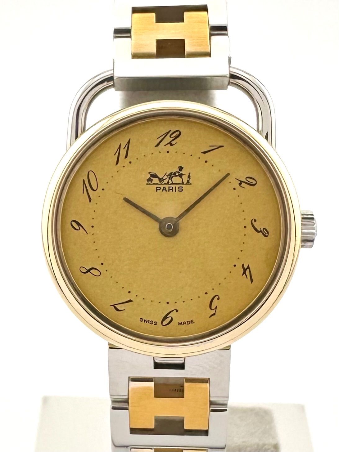 HERMES エルメス 時計 アルソー コンビ 動作品 Arceau エルメス 時計 アルソー レディース K18ゴールドコンビ