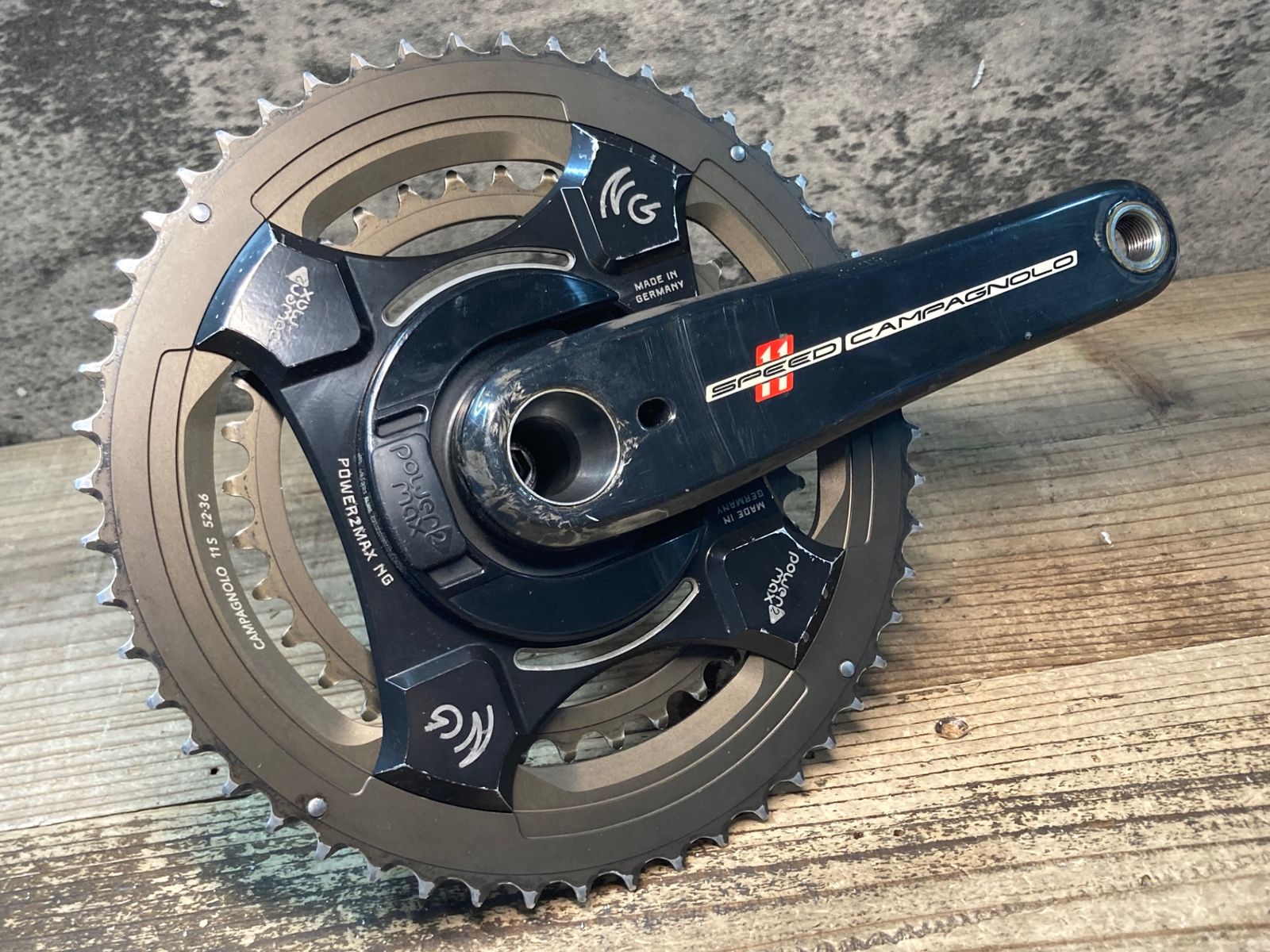 JI599 カンパニョーロ Campagnolo Speed11 Power 2 Max パワーメーター クランクセット 170mm 52-36T 2x11s