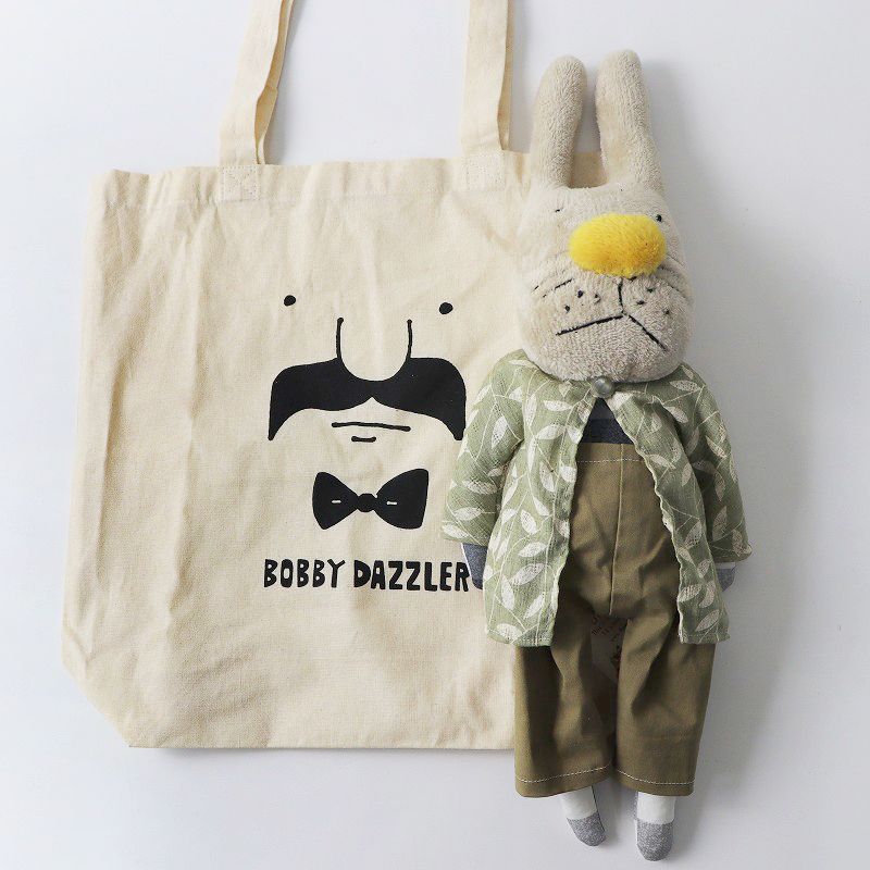 【 BOBBY DAZZLER 】1点もの　ぬいぐるみ　エコバッグ付き ぬいぐるみ piece BOBBY―1 | BOBBY DAZZLER