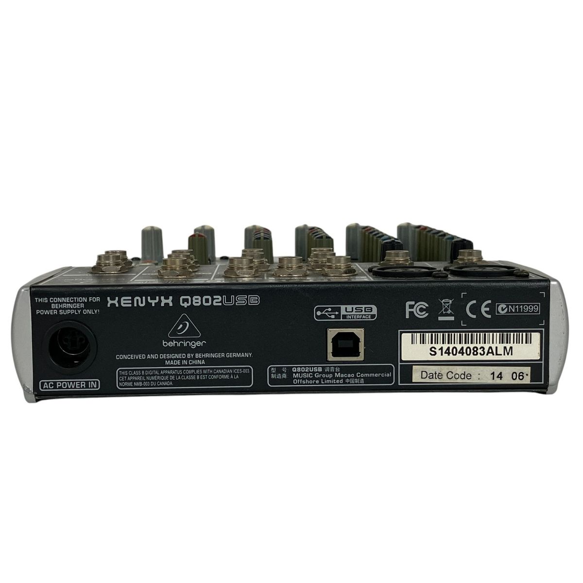 BEHRINGER XENYX Q802 USB アナログミキサー ベリンガー 音響