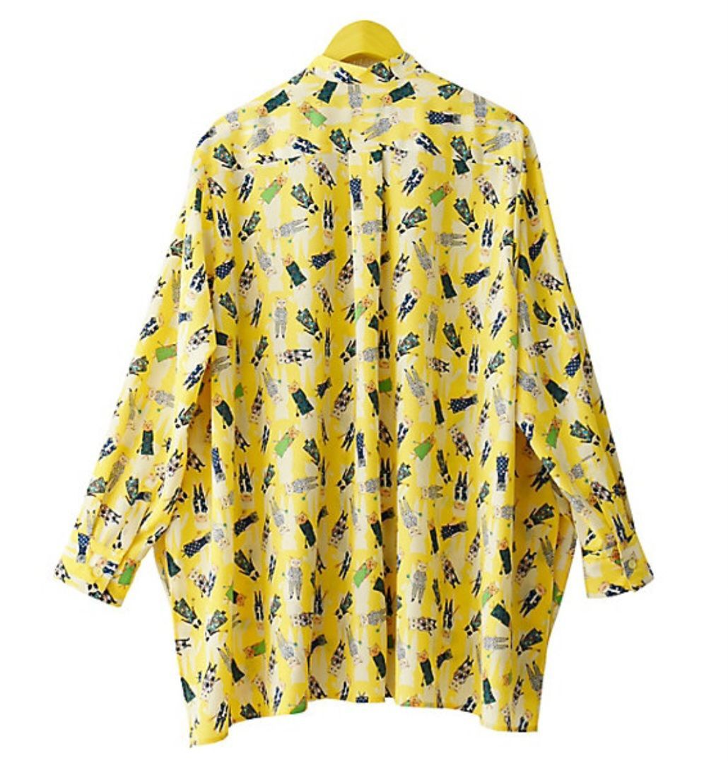 【未使用・試着のみ】mannine　猫柄ブラウス　岸本万里 未使用・試着のみ】mannine 猫柄ブラウス 岸本万里 - メルカリ