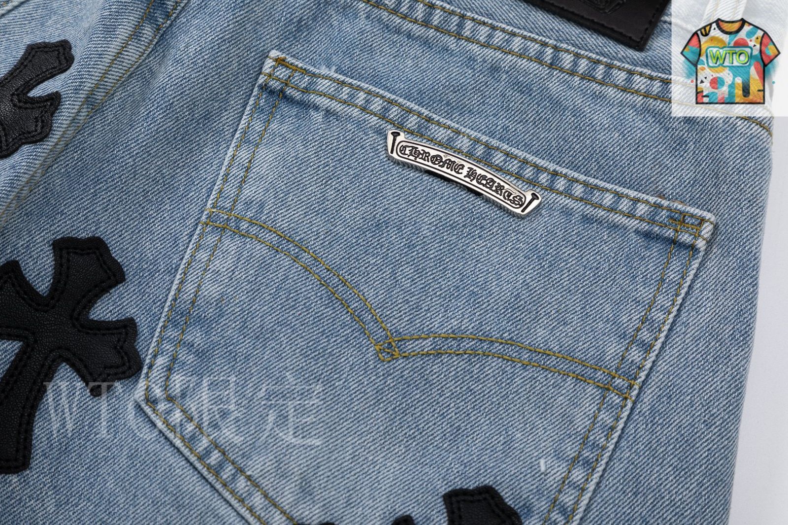 今日特価】Chrome Hearts CH クロムハーツ 十字架刺繍
