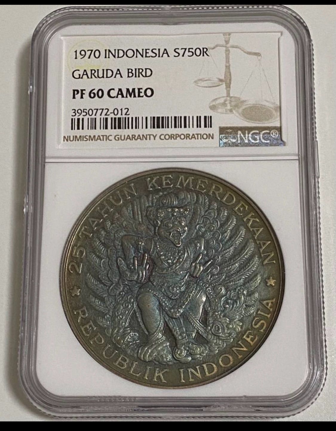 インドネシア銀貨 1970 750ルピア NGC PF60CAMEO - メルカリ