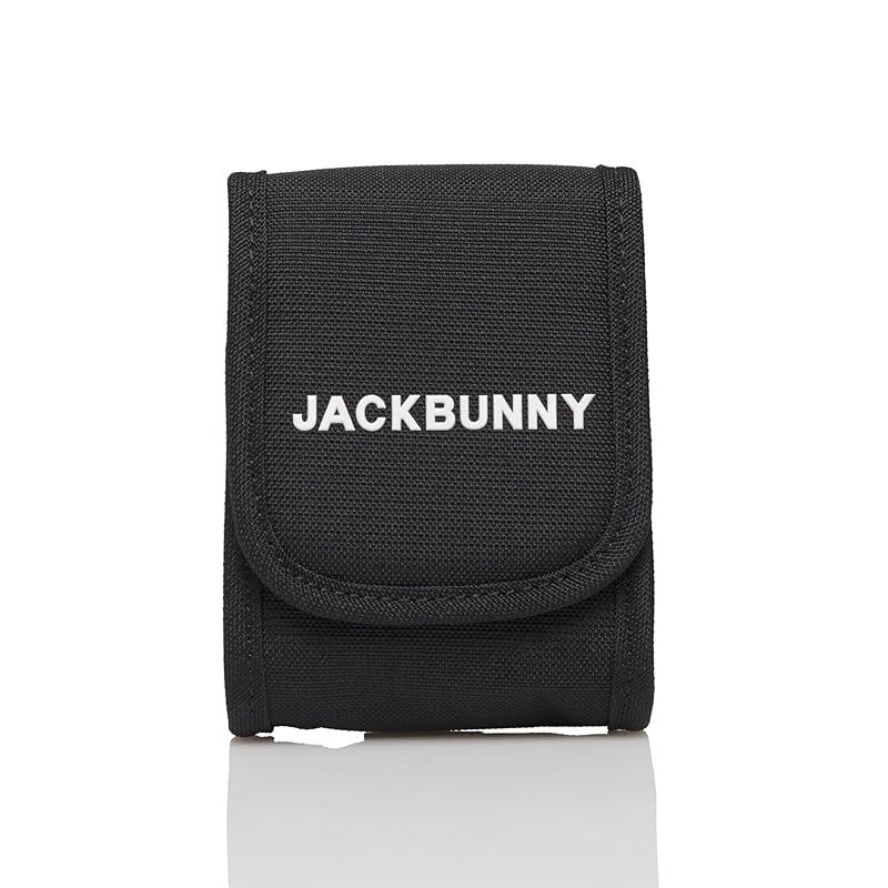 ♥品 ジャックバニー 継続定番商品 スコープケース ロゴファスナーシリーズ カラビナ付き | ゴルフ 測定器 | 262-4984713 010_ブラック FR 0