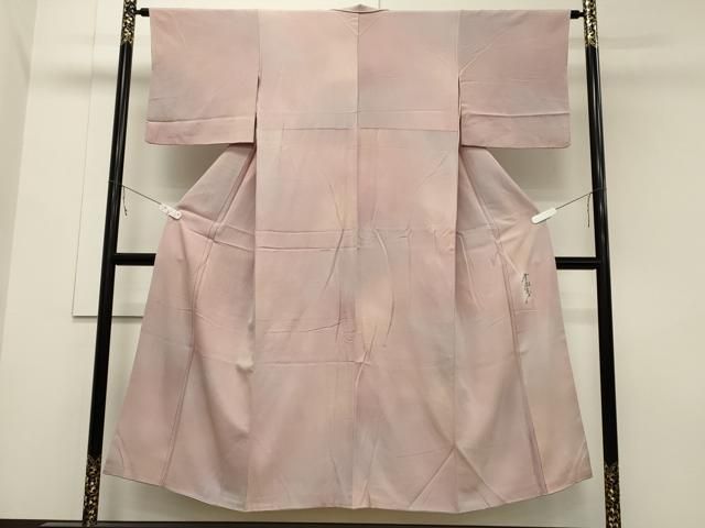 平和屋着物□極上 染色作家 斉藤三才 小紋 市松文様 逸品 CYAA2729s5