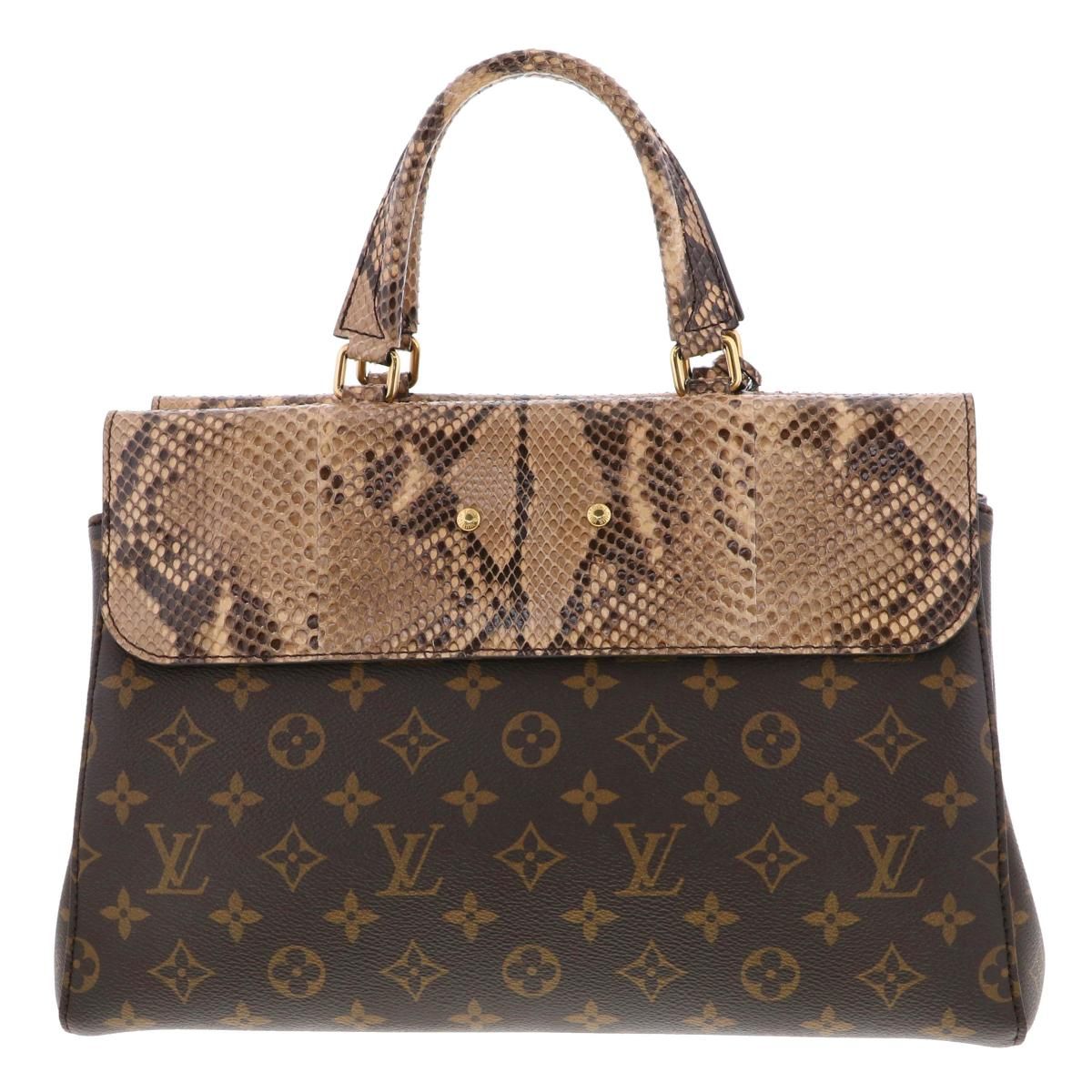 即日発送・水曜定休日・木曜発送】【美品】LOUIS VUITTON （ルイヴィトン） ｳﾞｨｰﾅｽ ﾓﾉｸﾞﾗﾑ・ﾊﾟｲｿﾝ バッグ ハンドバッグ  Monogram Python/ﾓﾉｸﾞﾗﾑ ﾊﾟｲｿﾝ Brown/ﾌﾞﾗｳﾝ - メルカリ