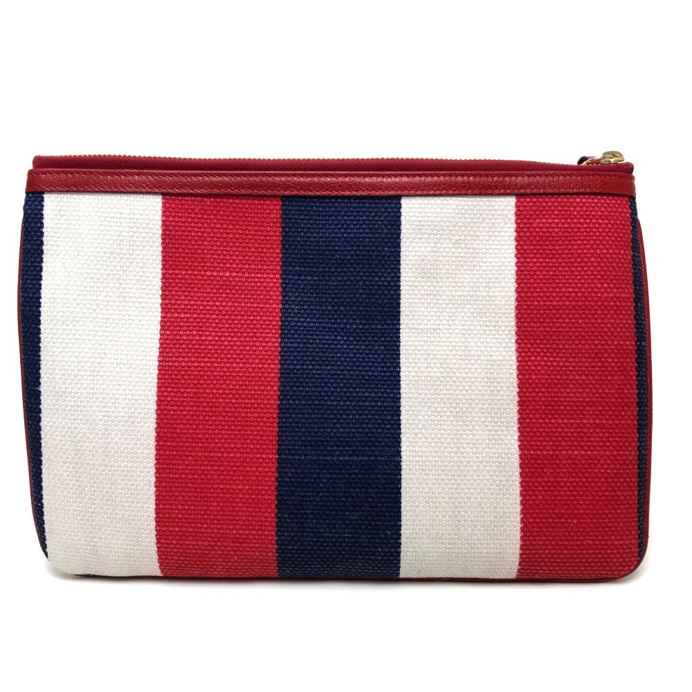 GUCCI グッチ クラッチバッグ バイアデラ シルヴィ ストライプ 524788
