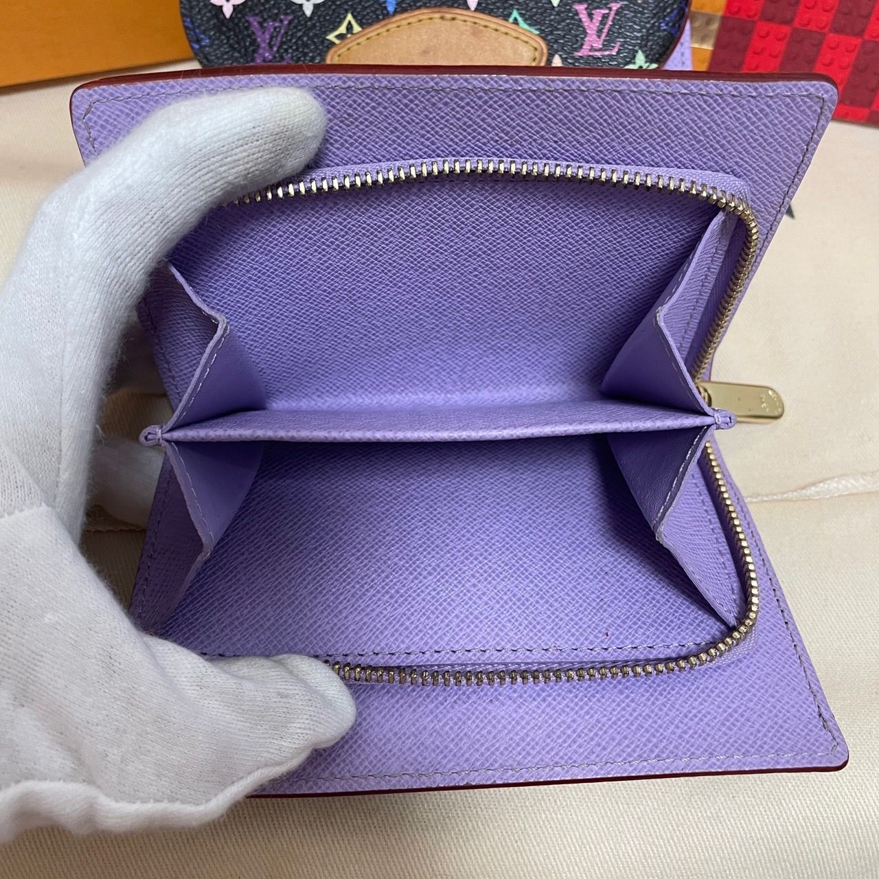 極上美品】ルイヴィトン モノグラム マルチカラー ポルトフォイユ  