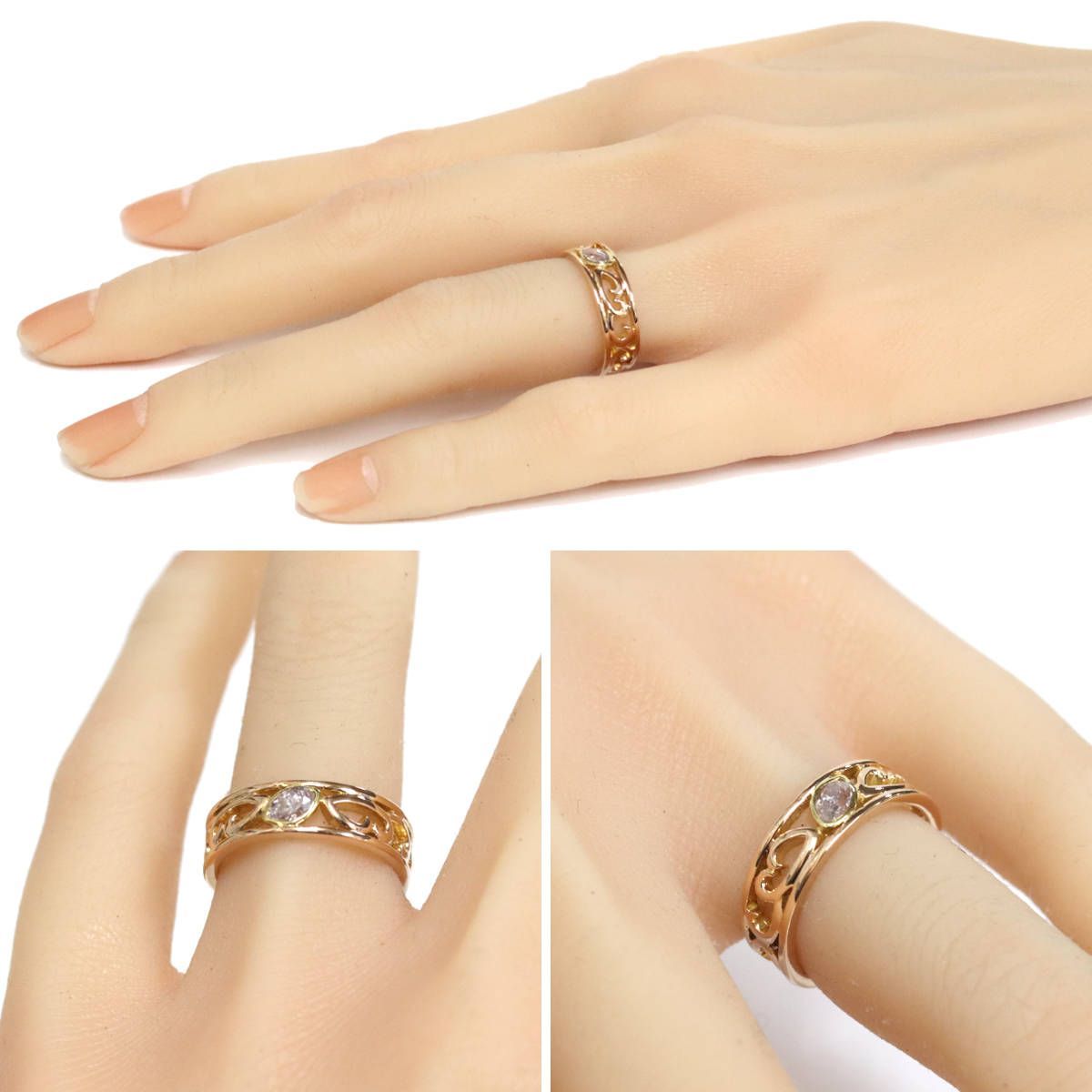 K18PGダイヤモンドリング D0.225 4.4g #11 - メルカリ 