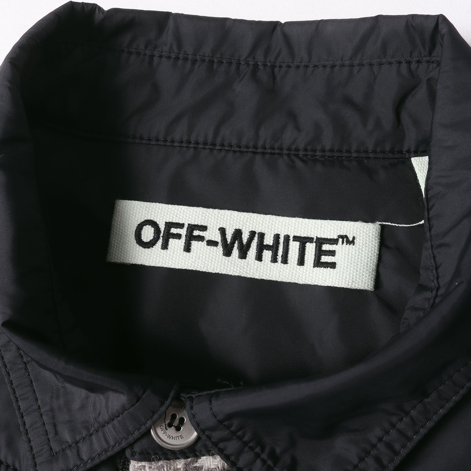 OFF-WHITE オフホワイト ジャケット サイズ:S チェック ウール