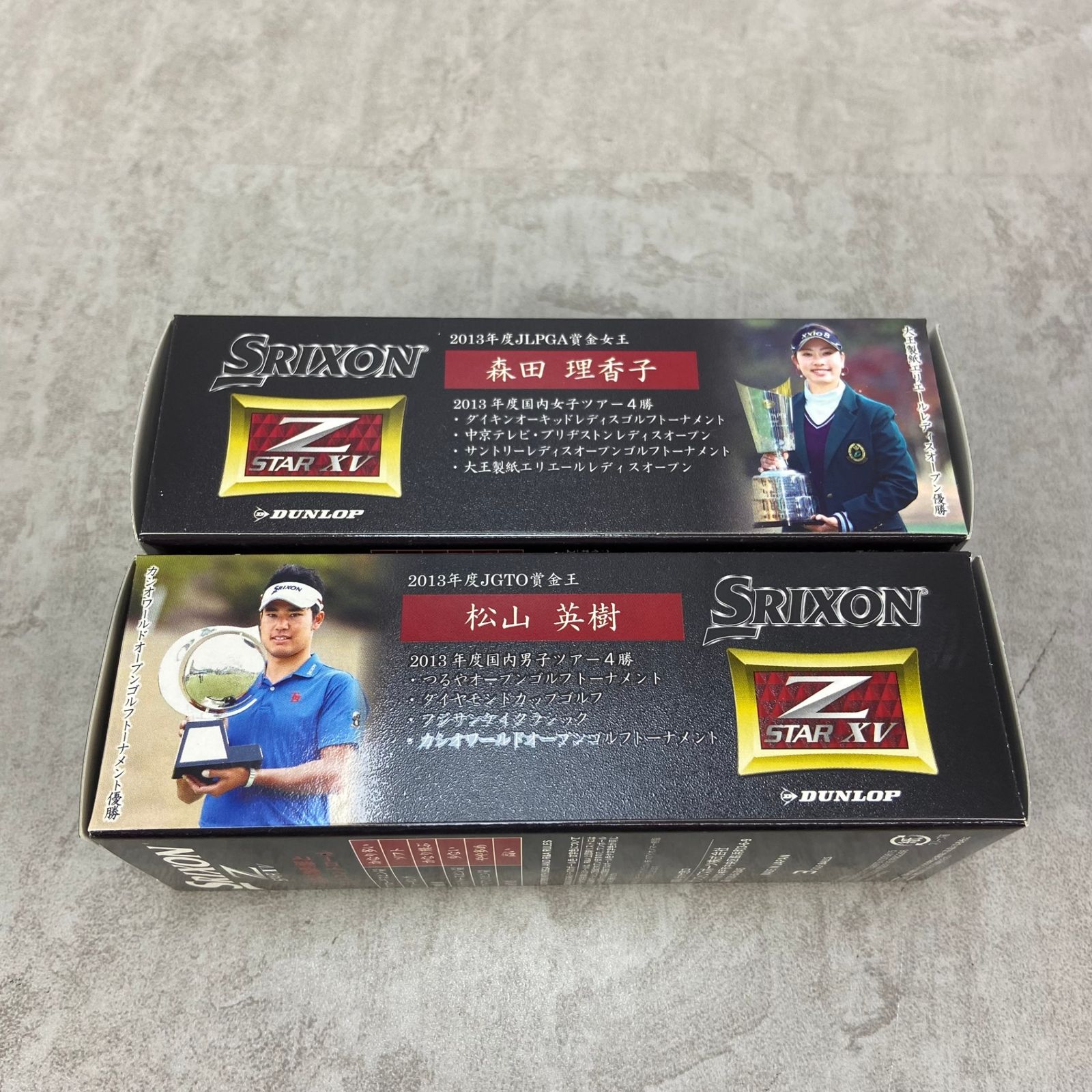 SRIXON　スリクソン　ゴルフ　松山英樹・森田里香子サインマークボール　6個入