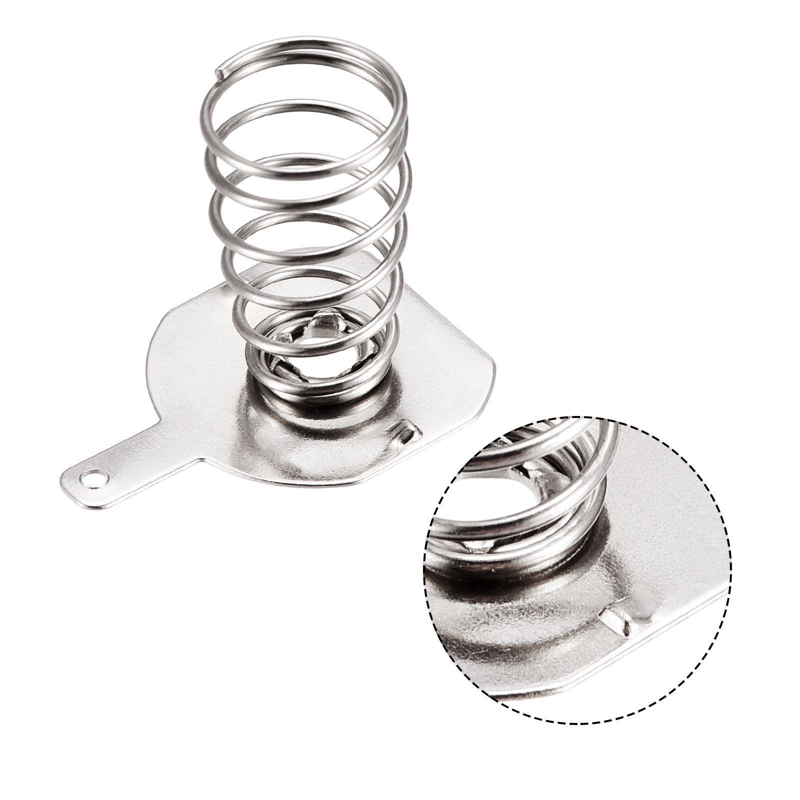 uxcell バッテリースプリングプレート 18650 バッテリーコンタクト  