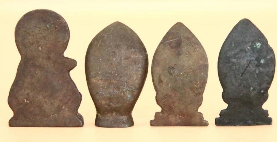 懐中仏 香合仏 仏像 骨董 古銅 携帯仏 4体まとめて