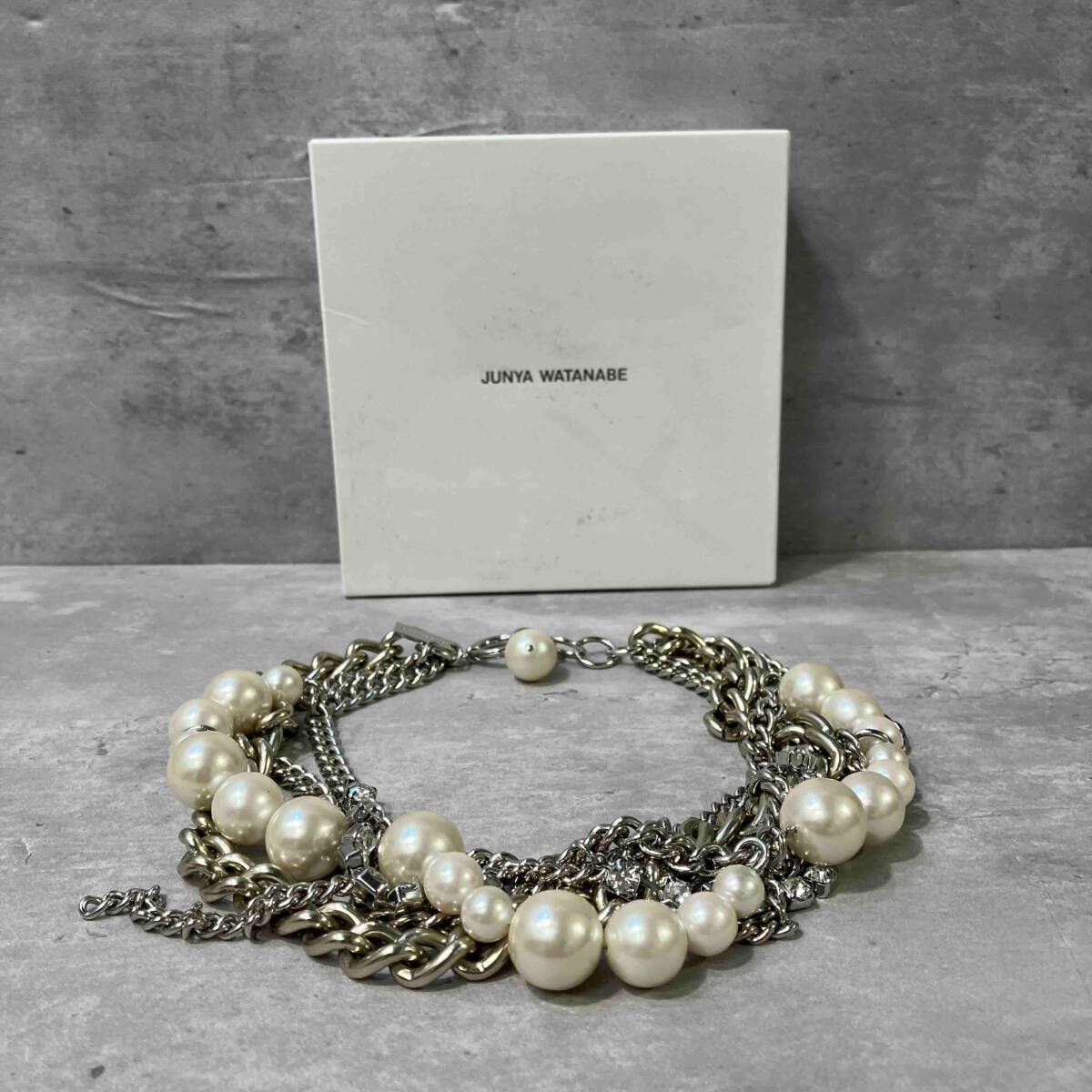 JUNYA WATANABE 23ss perl chain necklaceパールチェーンネックレス 箱 