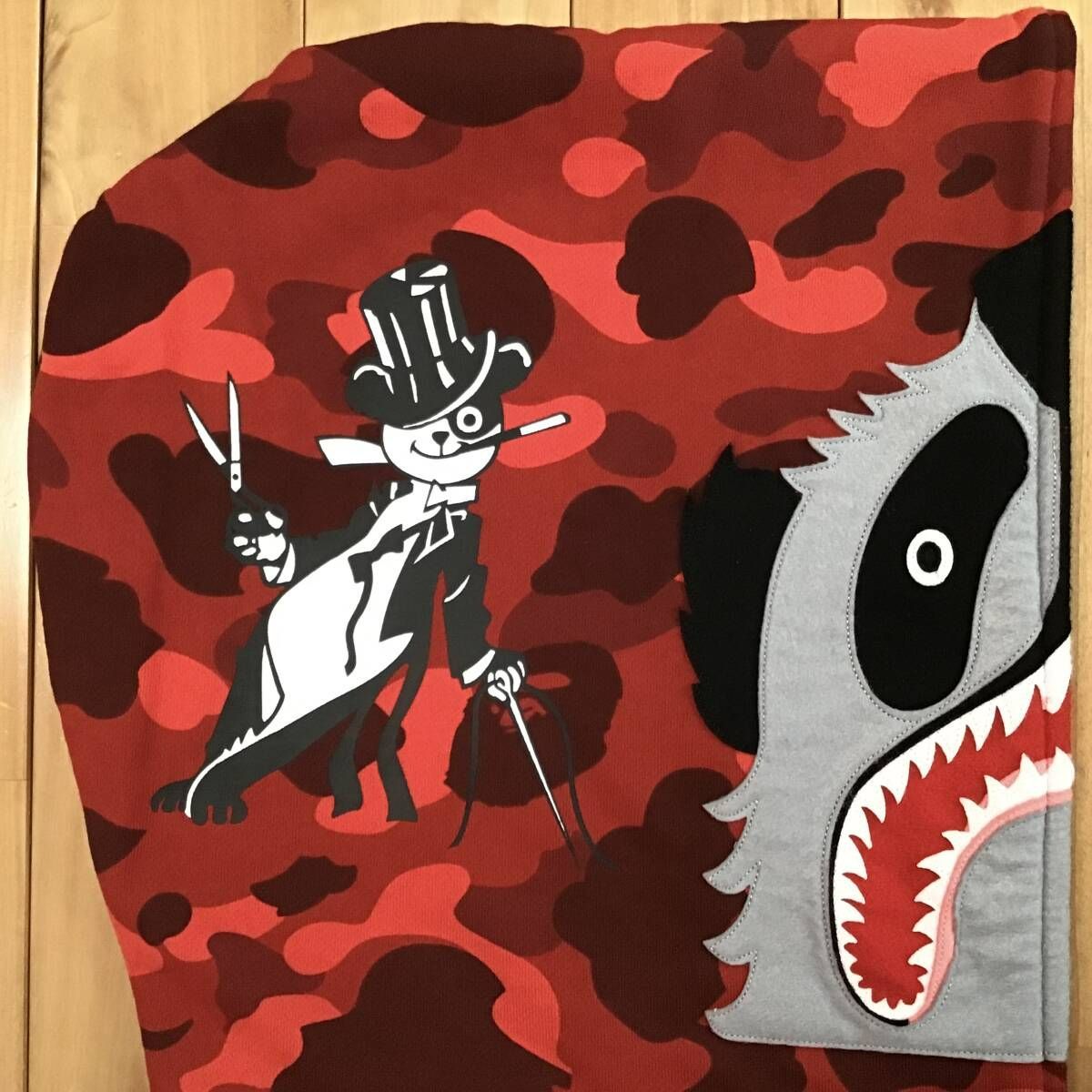 ☆2XL☆ Red camo パンダ パーカー Panda full zip hoodie a bathing