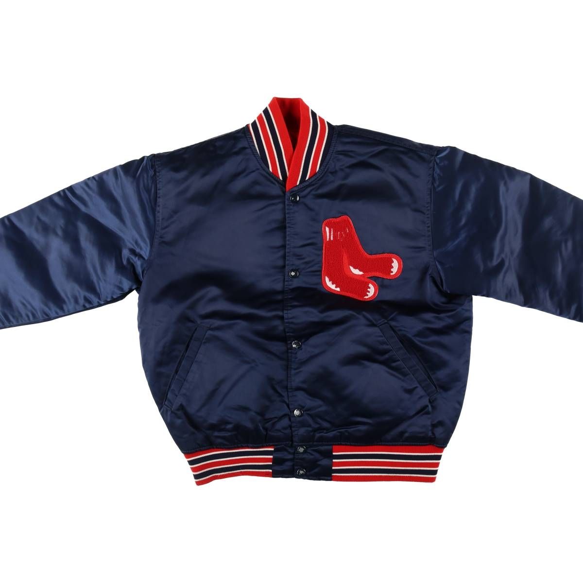 美品 90年代 USA製 スターター ボストン レッドソックス スタジャン L 古着 80～90年代 スターター Starter MLB BOSTON REDSOX