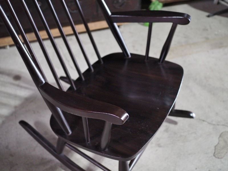 ヴィンテージロッキングチェア 昭和後期 古録展 送料無料 中古 品番