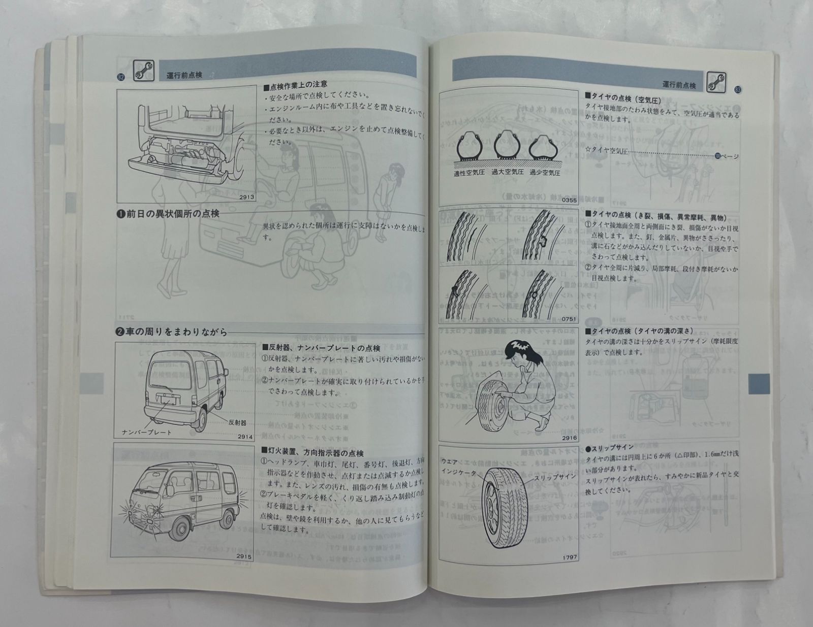 5代目 サンバー 660 KS3/KS4/KV3/KV4型 取扱説明書／1990年6月(平成2年