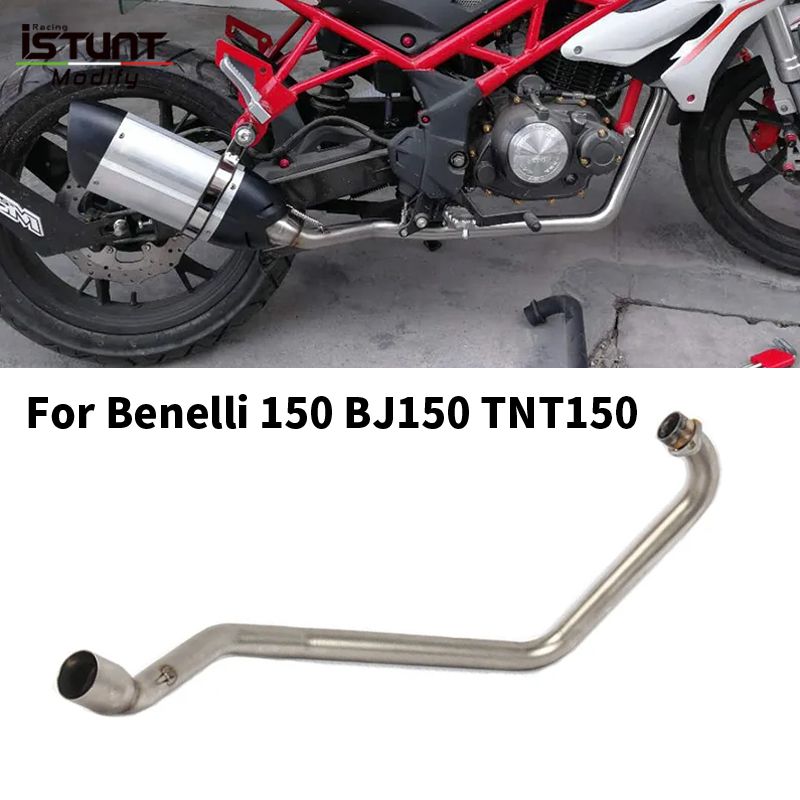 ベネリ 150 TNT150 バイク 二輪 エキゾーストパイプ エスケープ モディファイド ステンレススチール フロントリンクパイプ接続 51MM マフラ