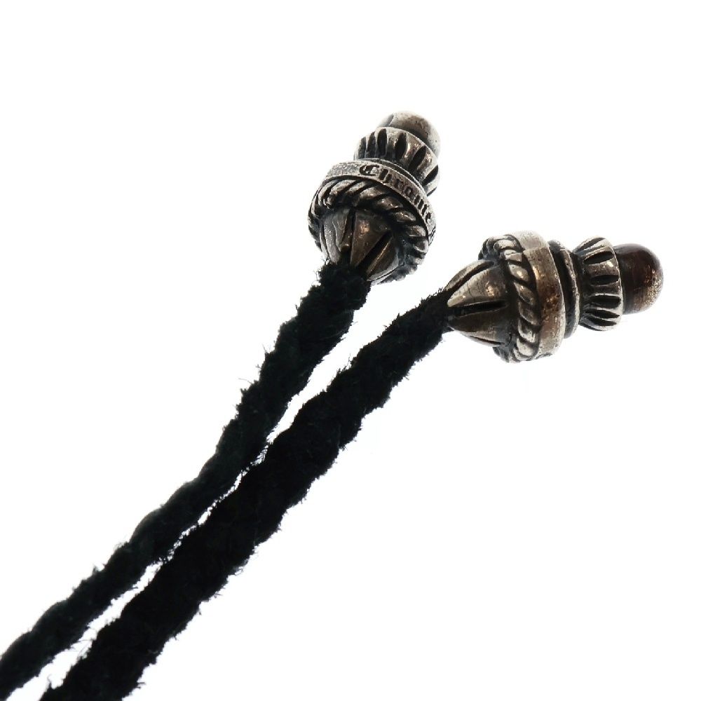 CHROME HEARTS (クロムハーツ) CROW LEATHER BRAID クロウ ペンダント