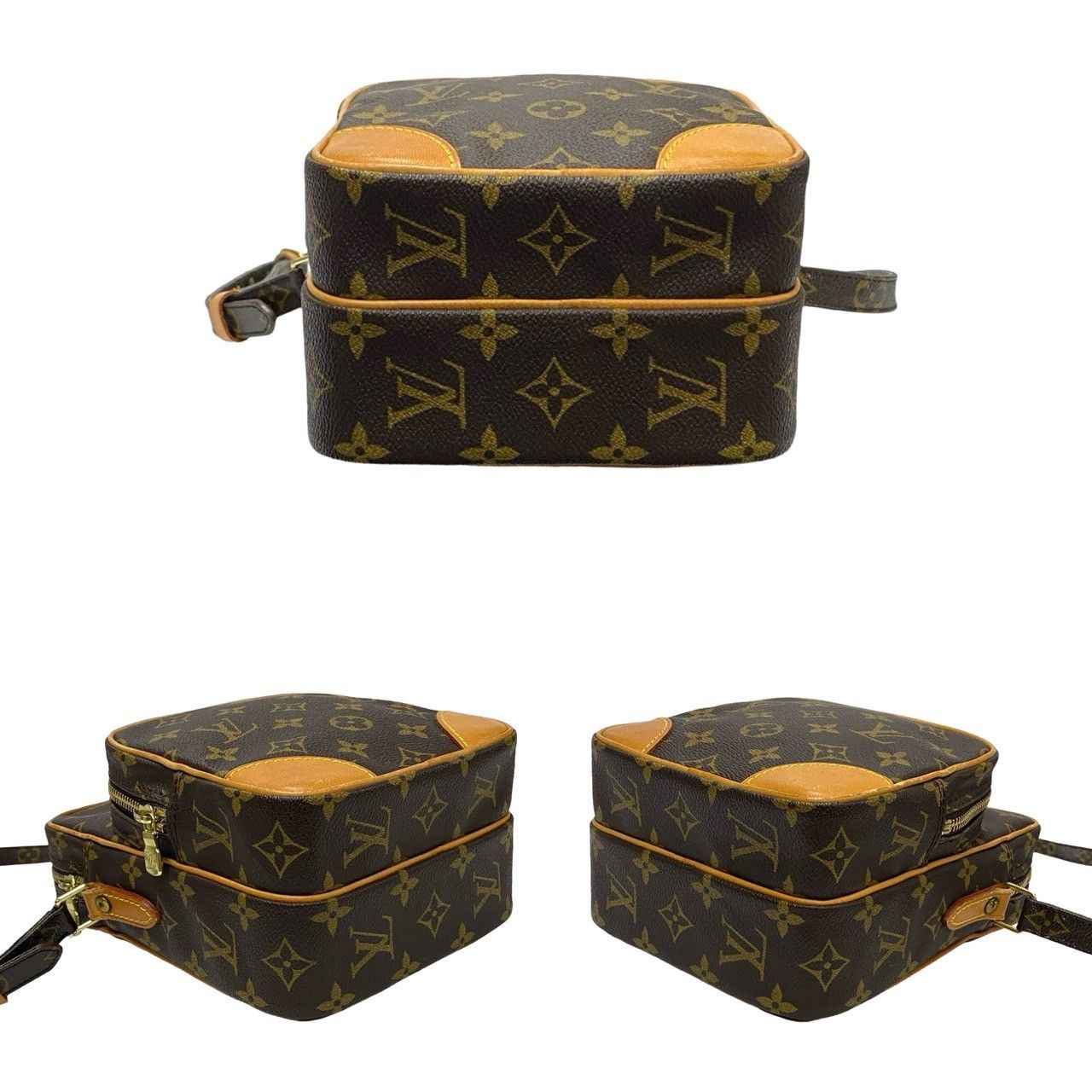 極 美品 袋付き LOUIS VUITTON ルイヴィトン ヴィンテージ アマゾン モノグラム レザー ミニ ショルダーバッグ ポシェット ブラウン  -4001 - メルカリ