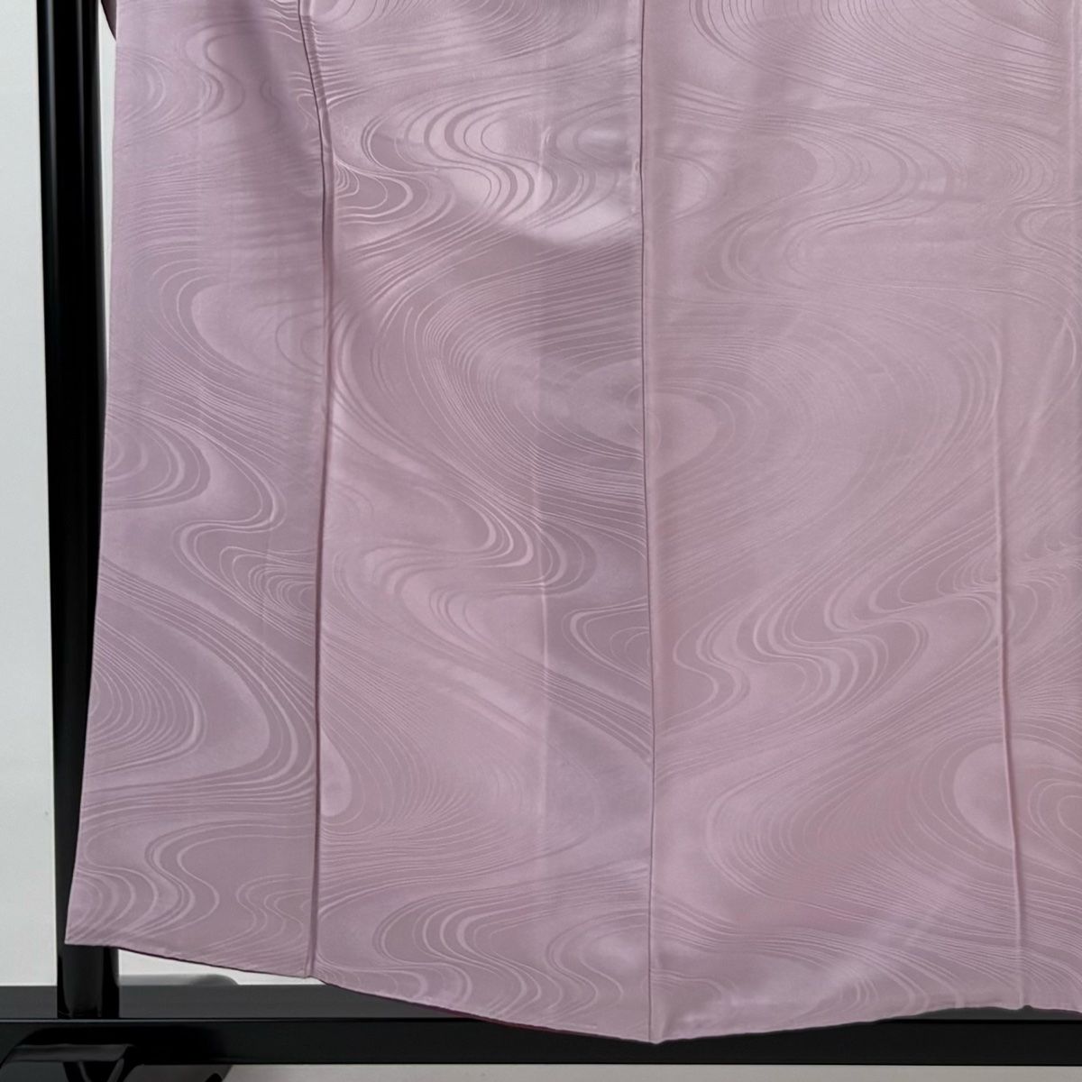 振袖 身丈156cm 裄丈63.5cm S 袷 流水 ピンク 正絹 秀品 一つ紋