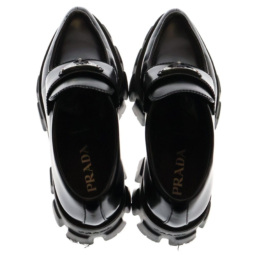 PRADAモノリスブラッシュドレザーローファー PRADA (プラダ) Monolith