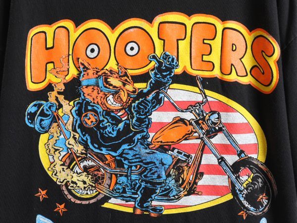 お得なクーポン配布中!】 90s HOOTERS 両面 プリント Tシャツ XXL 黒