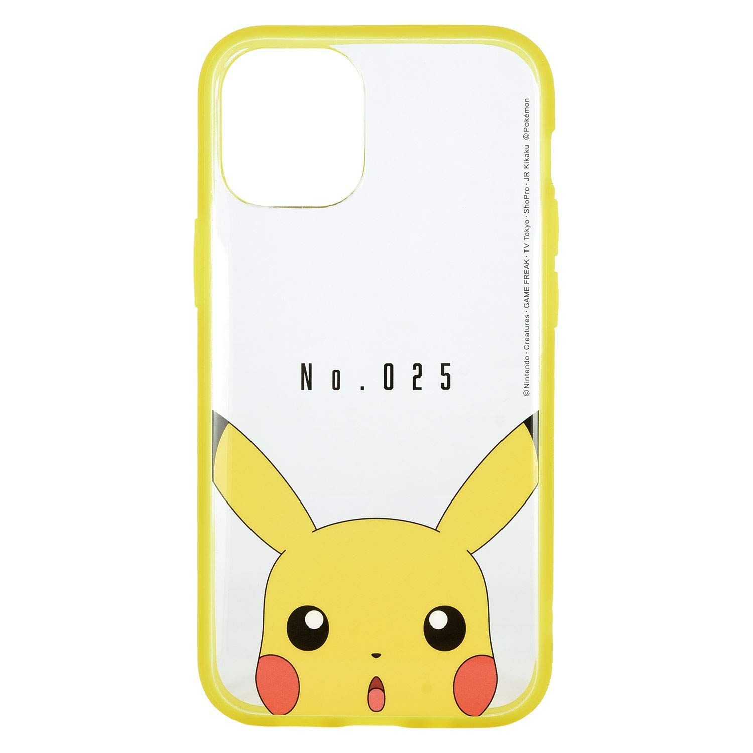 【数量限定】イエロー POKE-705A ピカチュウ mini(5.4インチ)対応ケース iPhone12 Clear IIIIfit ポケットモンスター グルマンディーズ