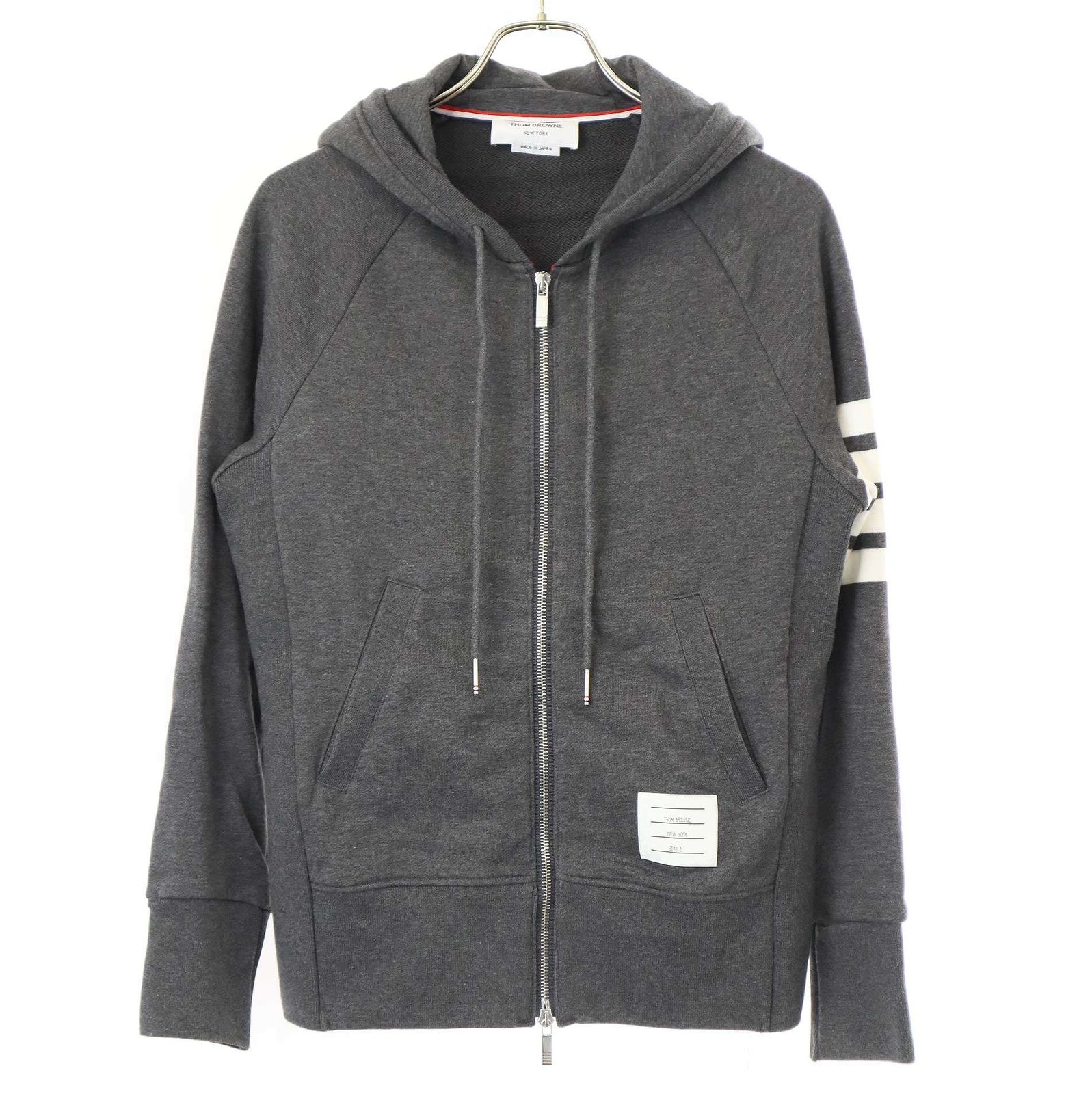 THOM BROWNE トム ブラウン 4BAR ジップアップパーカー MJT022H 