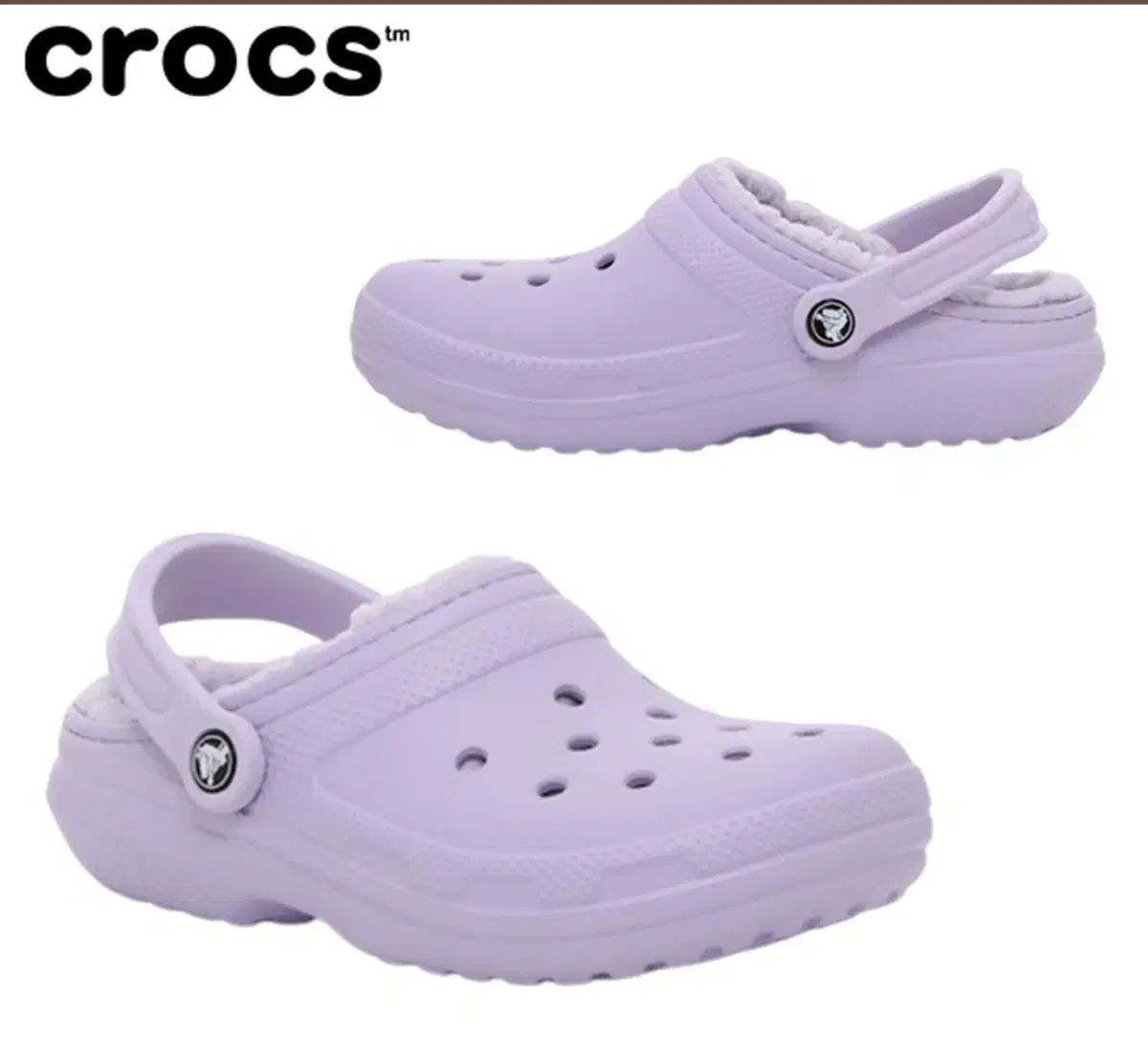 【雷市場（ポンジャン）商品韓国直送】 新品 crocs(クロックス) クラシック パープル ユニセックス 防寒 ファークロックス 250mm