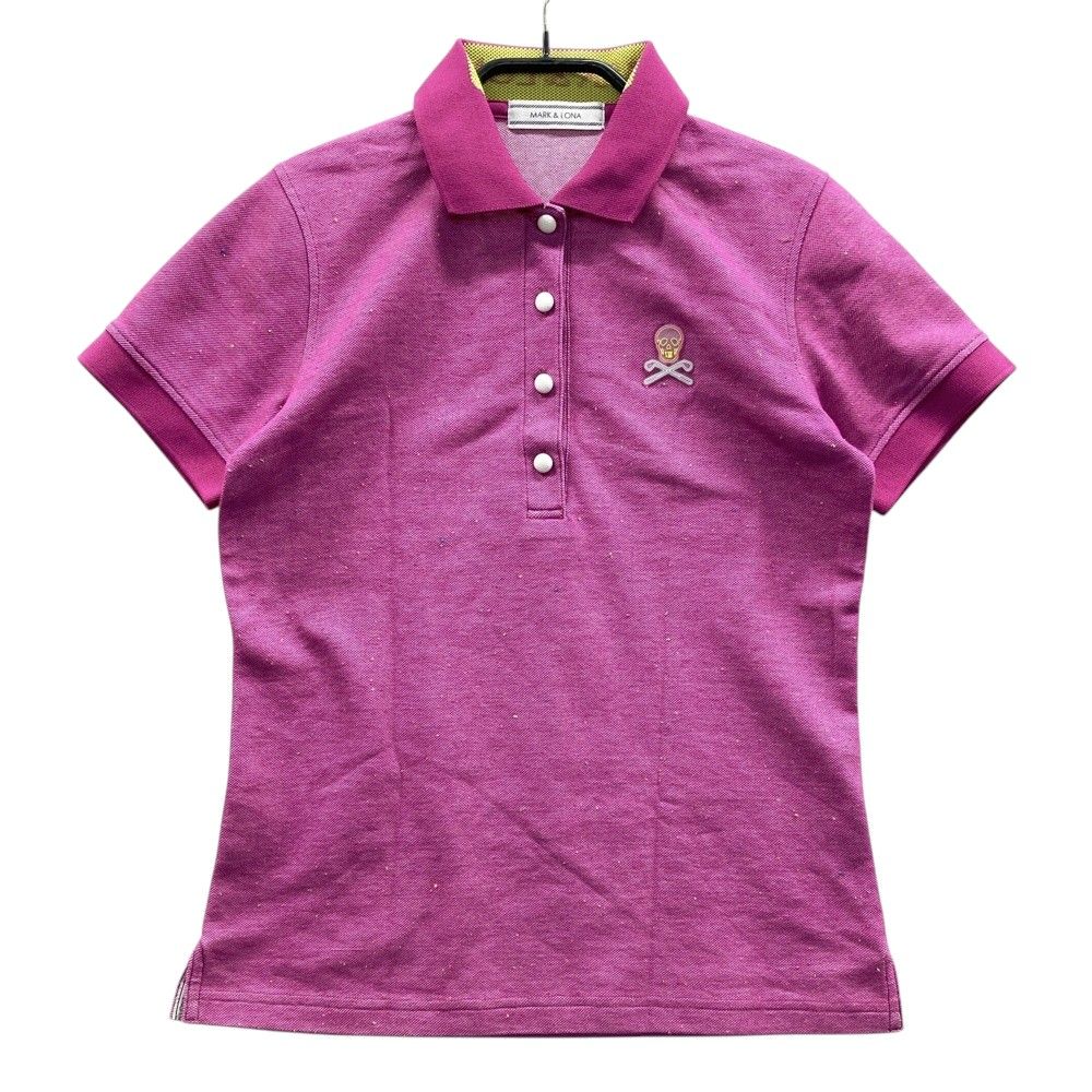サイズ S MARK-LONA マークアンドロナ 半袖ポロシャツ パープル系 240101535640 ゴルフウェア レディース ストスト