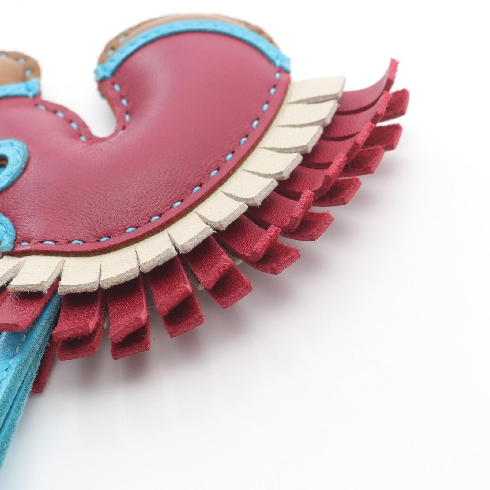 HERMES エルメス ジージーカマイユ クラフト ルビー クレ ブルーアズテック チャーム FORTGASGNV_COM_BR