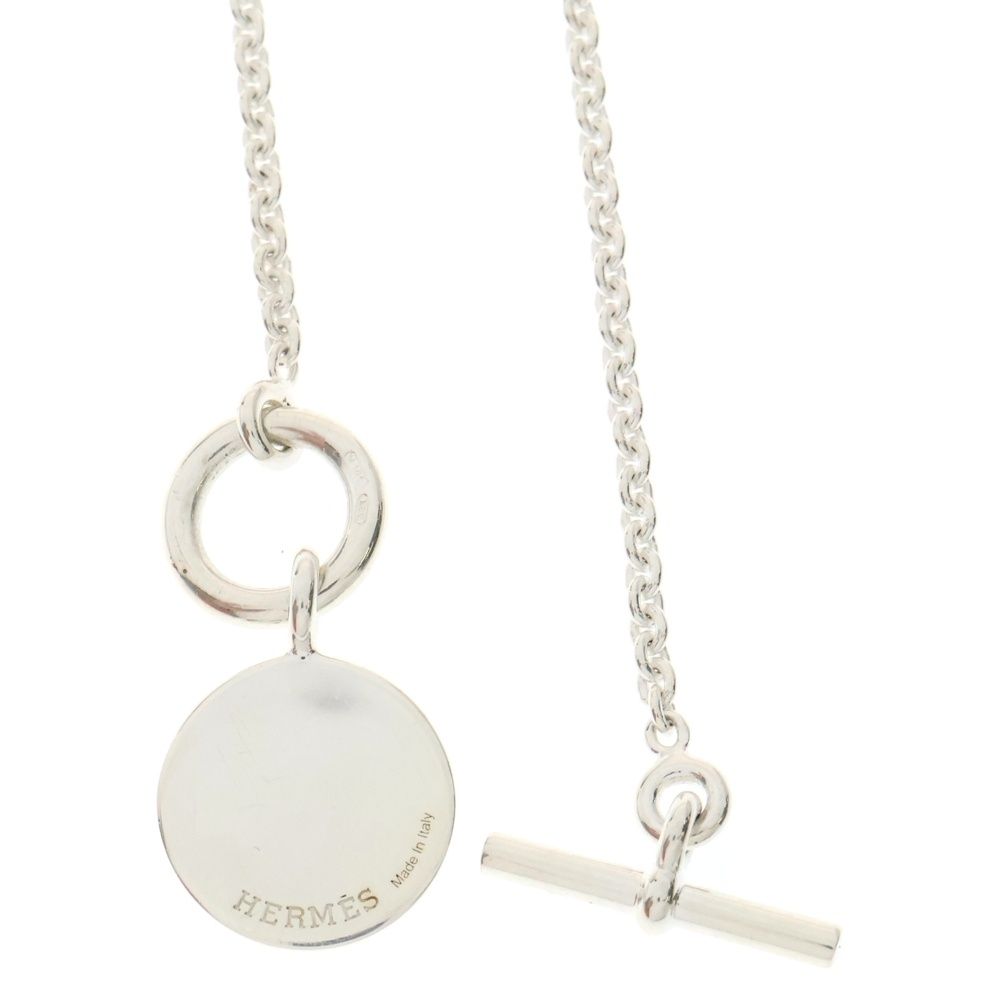 シルバーネックレス【HERMES】アミュレット H Ex-Libris HERMES エルメス ネックレス SERIE セリエ Amulet H Exlibris