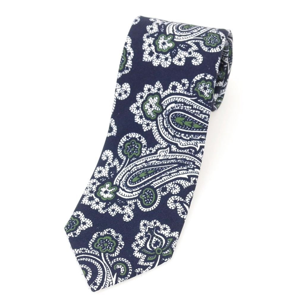 ホリデイ&ブラウン ビームスF別注ネクタイ イタリア製 ペイズリー