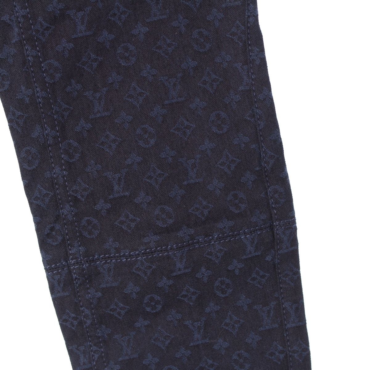 LOUIS VUITTON パンツ RW112W WTPA22B3K LOUIS VUITTON - ルイヴィトン デニム モノグラム パンツ