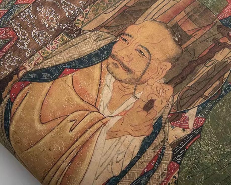 佚名羅漢図古画人物仏像 レプリカ画心 未表装 楷書 書道 美術品
