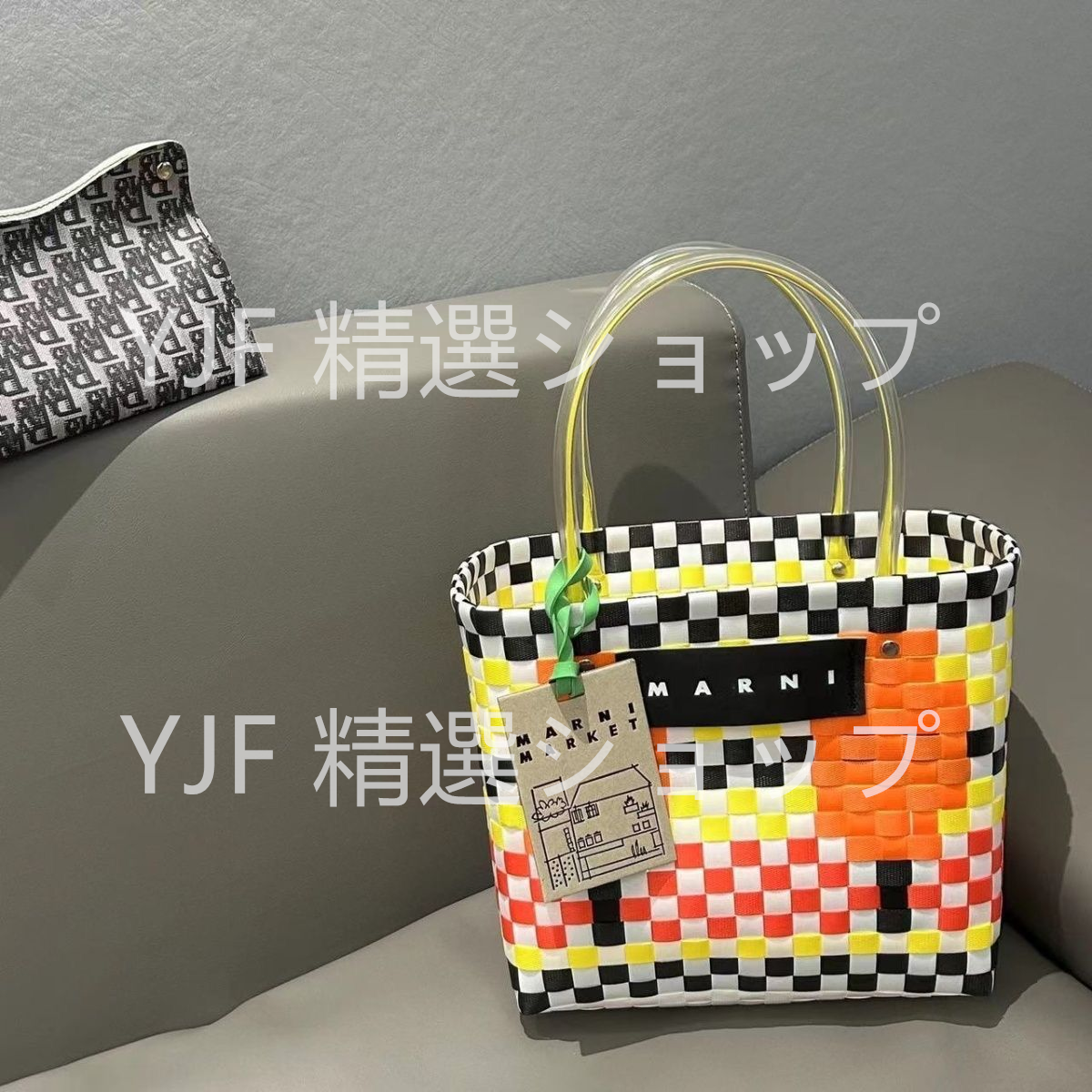 Marni マルニ ハンドバッグ カゴバッグ ショルダーバッグ トートバッグ 夏季 タグ付き